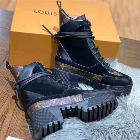 botte louis vuitton femme noir|boots louis vuitton femme.